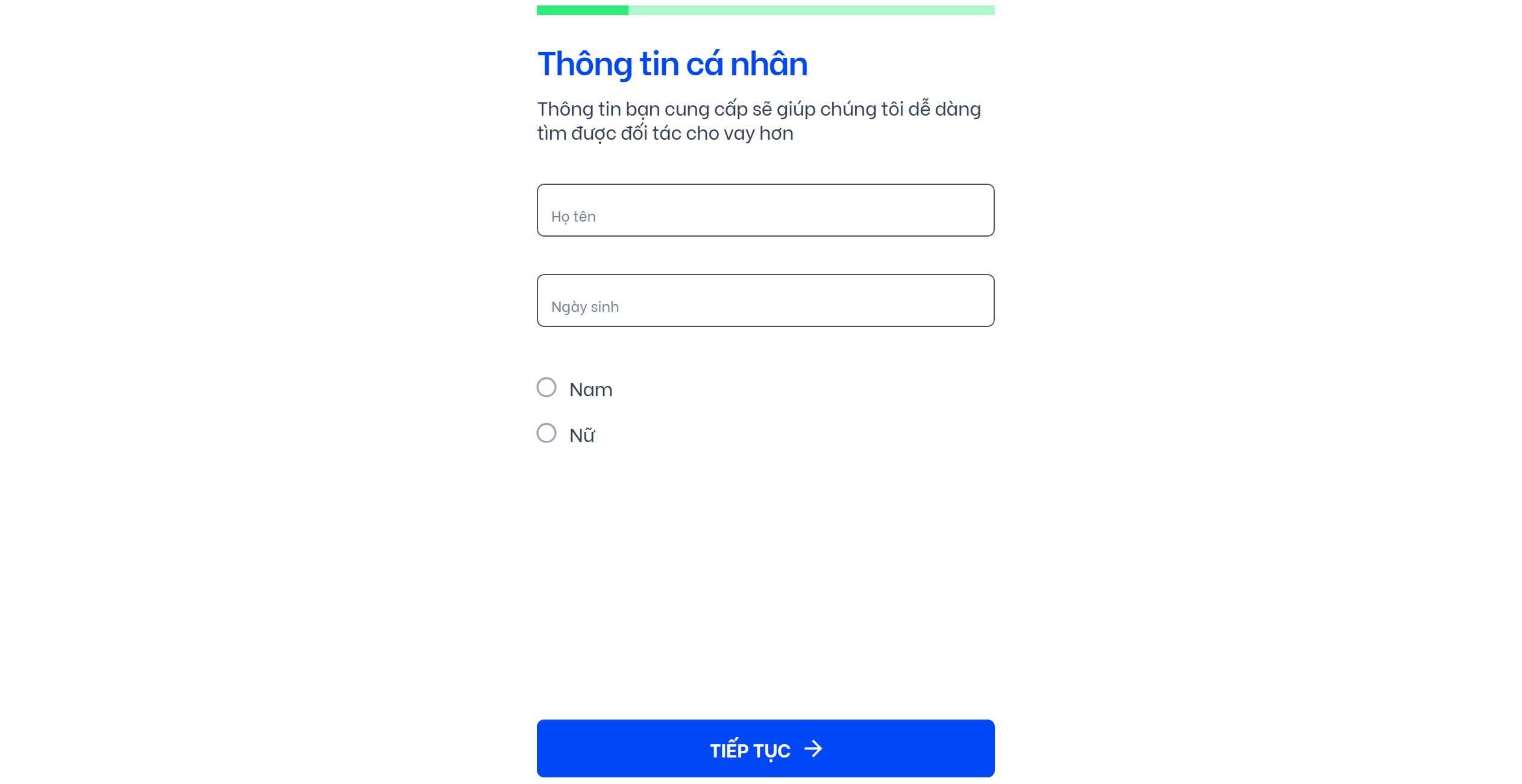 Ảnh minh họa bước 3: Nhập thông tin cá nhân